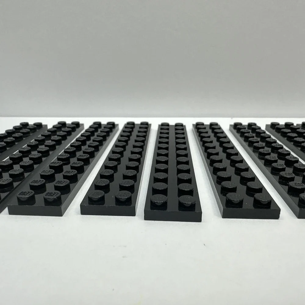 LEGO® Part # 2445 Black 2x12‎ Plate Lot Of 10